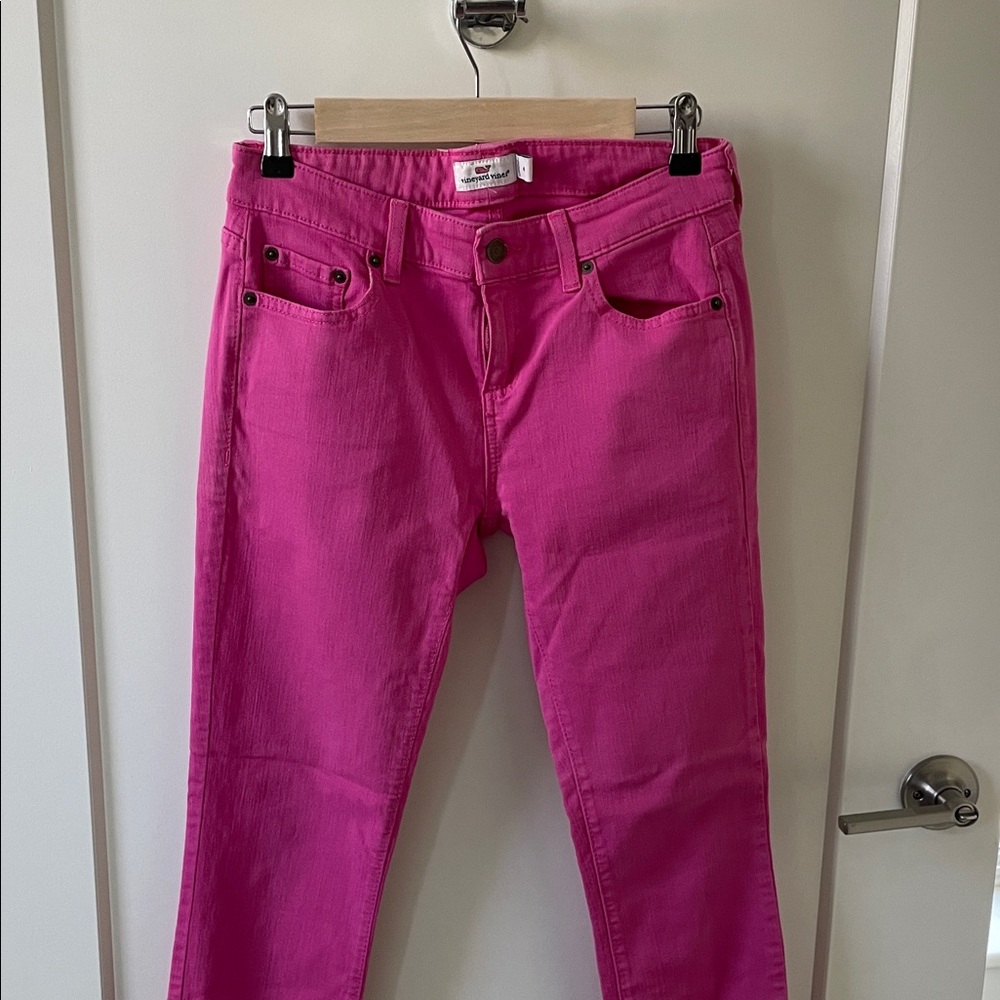 Vineyard Vines Bright Pink Women's Jeans - Classic Five-Pocket Fit